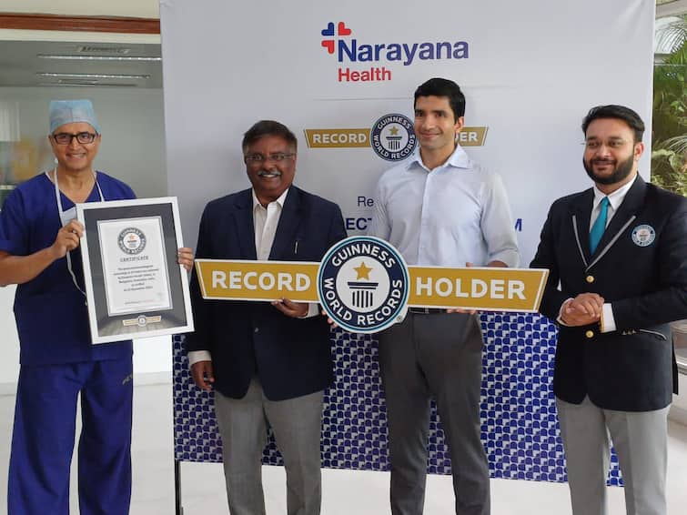 Narayana Health Achieves Guinness World Record By Conducting 3797 Highest Number Of ECGs नारायण हेल्थ ने सबसे ज्यादा 3797 ईसीजी करके बनाया गिनीज वर्ल्ड रिकॉर्ड