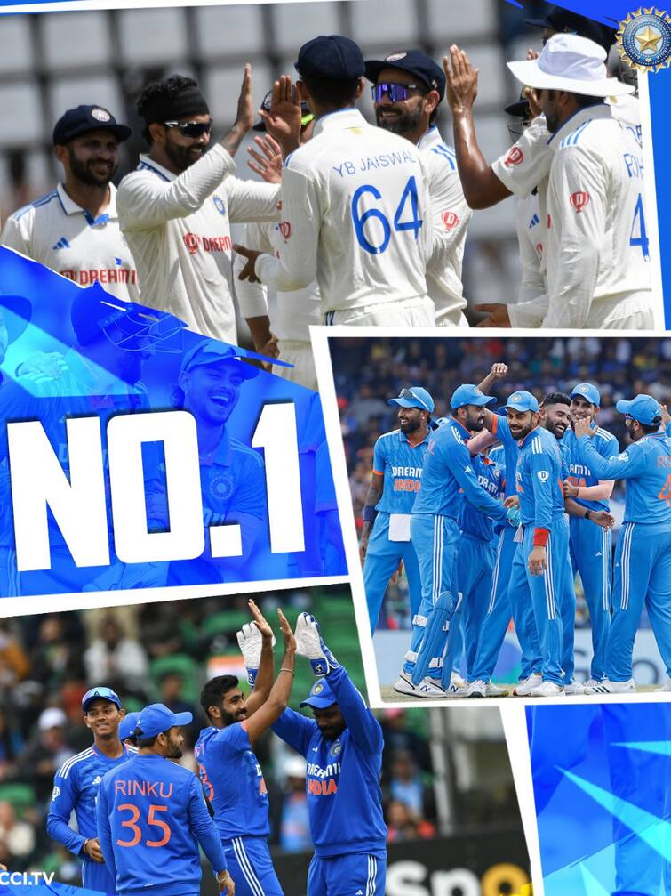 team india number one in all three format cricket ఎదురులేని భారత్, మూడు ఫార్మాట్లలోనూ నంబర్ వన్