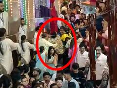 लालबागच्या राजाच्या मंडपात फ्री स्टाईल हाणामारी; कार्यकर्ते आणि भाविक आपापसांत भिडले