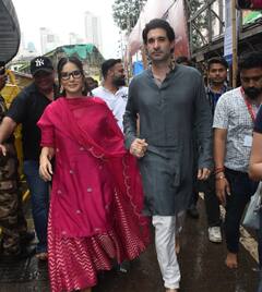 पति डेनियल वेबर संग लालबाग के राजा के दर्शन करने पहुंची सनी लियोनी, कपल को देखने के लिए उमड़ी भीड़