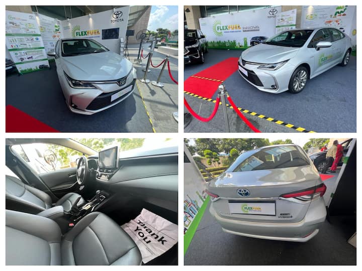 Toyota has come up with a prototype model of the all-new Toyota Corolla Flex Fuel Hybrid. Have a look at the images below.
