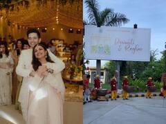 उदयपुर में परिणीति-राघव का होगा ग्रैंड वेलकम, स्वागत के लिए लगा बड़ा पोस्टर