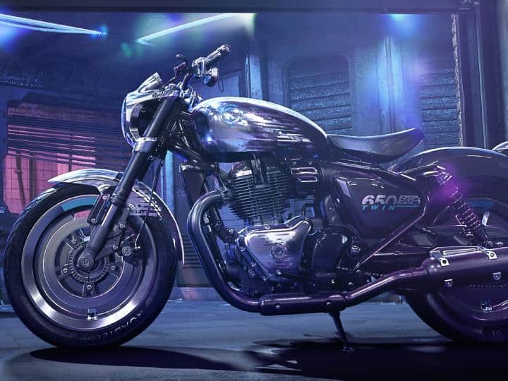 The dimensions details of upcoming Royal Enfield Shotgun 650 is revealed  Royal Enfield Shotgun 650: रॉयल एनफील्ड शॉटगन 650 की डाइमेंशन डिटेल्स आई सामने, सुपर मीटियर 650 से कम होगी लम्बाई 