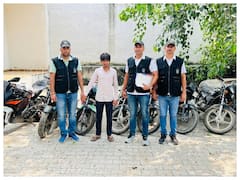 चोरी की गाड़ी खरीदकर लग्जरी बाइक बनाने वाला आरोपी गिरफ्तार, पुलिस ने 10 वाहन किए बरामद
