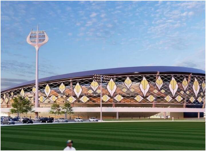 वाराणसी में बन रहे अंतरराष्ट्रीय क्रिकेट स्टेडियम की थीम शिवमय होगी. जिसकी फ्लडलाइट त्रिशूल के आकार की होंगी.