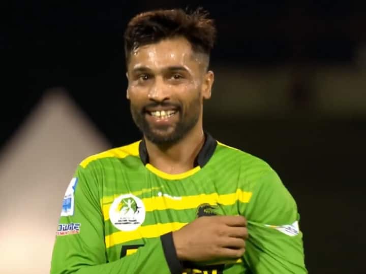 Caribbean Premier League 2023 Azam Khan smashed Mohammad Amir in one over Jamaica Tallawahs vs Guyana Amazon Warriors Watch: मोहम्मद आमिर पर हुई छक्के-चौकों की बरसात, पाकिस्तानी बल्लेबाज़ ने ही कर दी धुनाई, देखें वीडियो