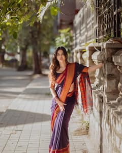 Nabha Natesh In Saree : చీర ధరించి బెంగళూరు వీధుల్ని చుట్టి వచ్చిన నభా నటేష్