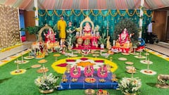 Pune news : माजी मंत्री हर्षवर्धन पाटील यांच्या घरी गौराईंची पूजा; पहा फोटो