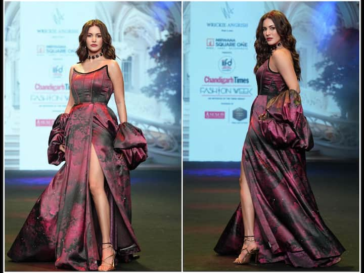 'Bambai Meri Jaan' actress Amyra Dastur turned showstopper for a latest fashion event.