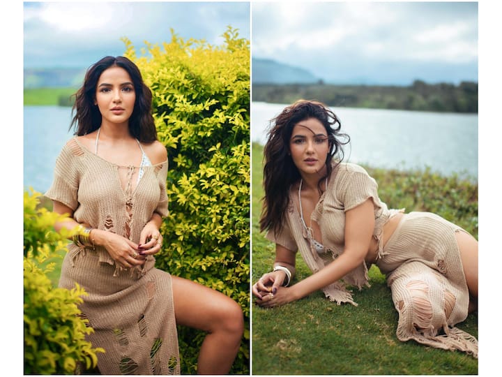 Television actress Jasmin Bhasin is oozing oomph with her latest pictures on Instagram.