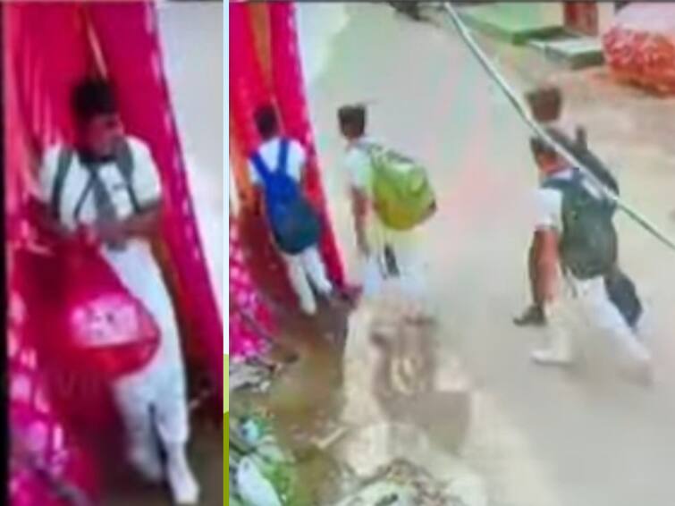 School students stole 21 kg Ganesha laddu from Oldcity Jhansi Bazar in Hyderabad. Ganesh laddu: హైదరాబాద్‌లో 21 కిలోల గణేష్‌ లడ్డూ చోరీ- ఎత్తుకెళ్లింది స్కూల్‌ పిల్లలే