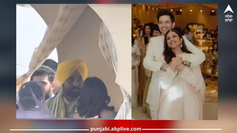 Punjab CM Bhagwant Mann also seen at Parineeti Chopra-Raghav Chadha's wedding celebration, see picture Parineeti Chopra-Raghav Chadha wedding: ਪੰਜਾਬ ਦੇ CM ਭਗਵੰਤ ਮਾਨ ਵੀ ਪਰਿਣੀਤੀ ਚੋਪੜਾ-ਰਾਘਵ ਚੱਢਾ ਦੇ ਵਿਆਹ ਦੇ ਜਸ਼ਨ 'ਚ ਆਏ ਨਜ਼ਰ , ਦੇਖੋ ਤਸਵੀਰ