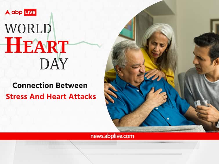 World Heart Day 2023: Stress And Heart Attacks, How To Reduce Stress, Risk Factors For Heart Diseases World Heart Day 2023: Can Stress Lead To Heart Attacks? Know Connection Between The Two