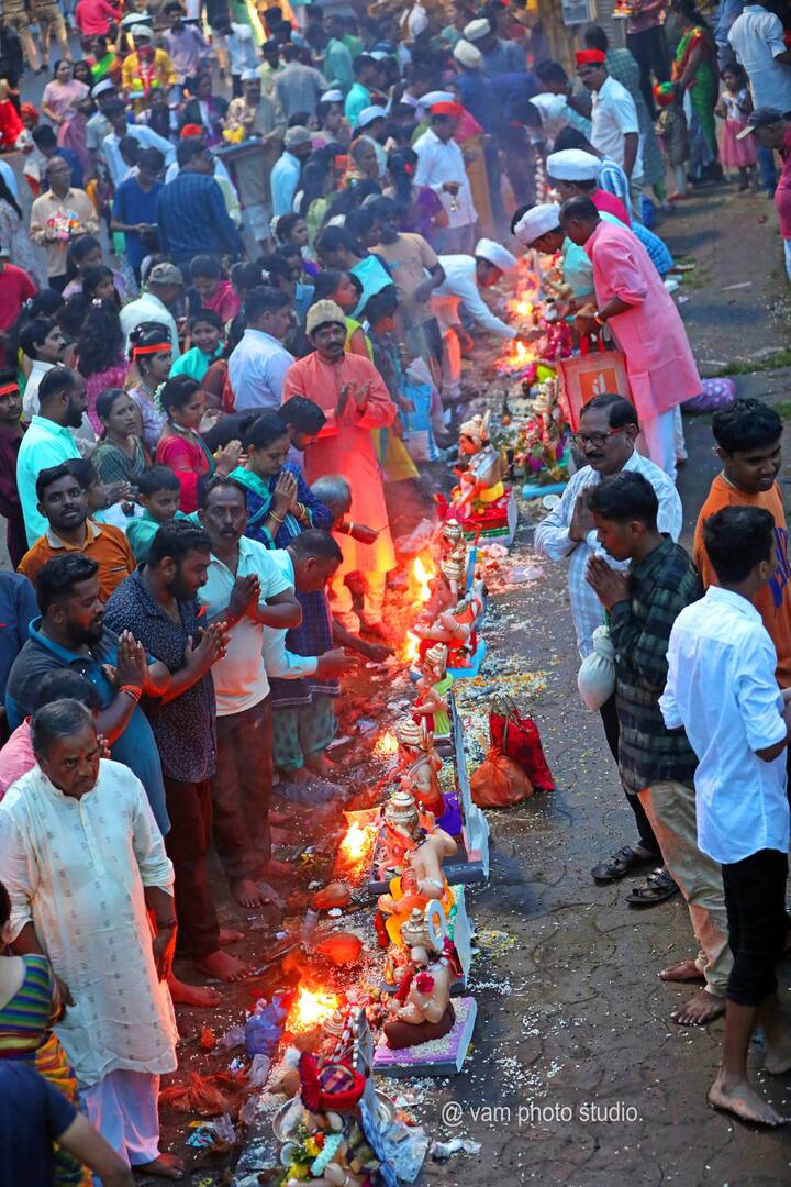 कोल्हापूर शहरात महापालिकेकडून कुंडांची व्यवस्था करण्यात आली होती.