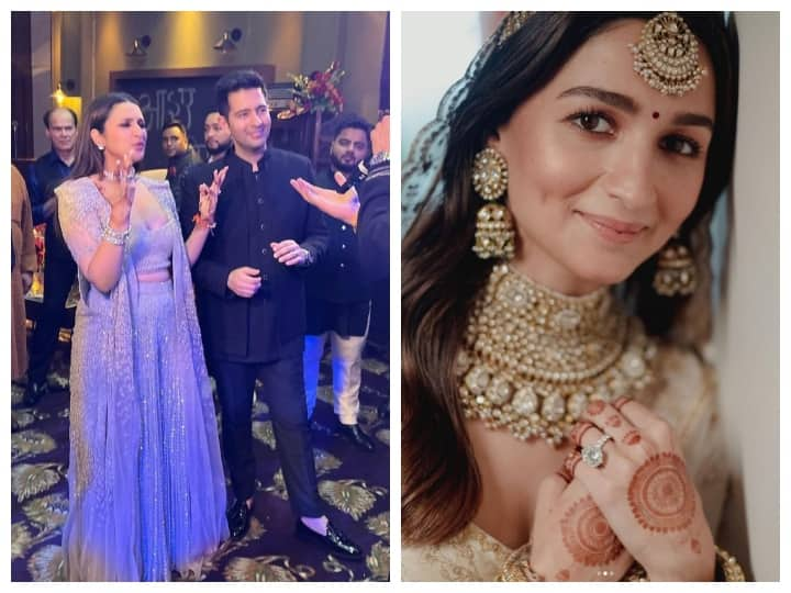 parineeti chopra raghav chadha wedding actress mehandi design went virat Parineeti-Raghav Wedding: परिणीति चोपड़ा के हाथों में चढ़ा राघव चड्ढा के नाम की मेहंदी का गाढ़ा रंग, आलिया भट्ट की डिजाइन से है ये कनेक्शन!