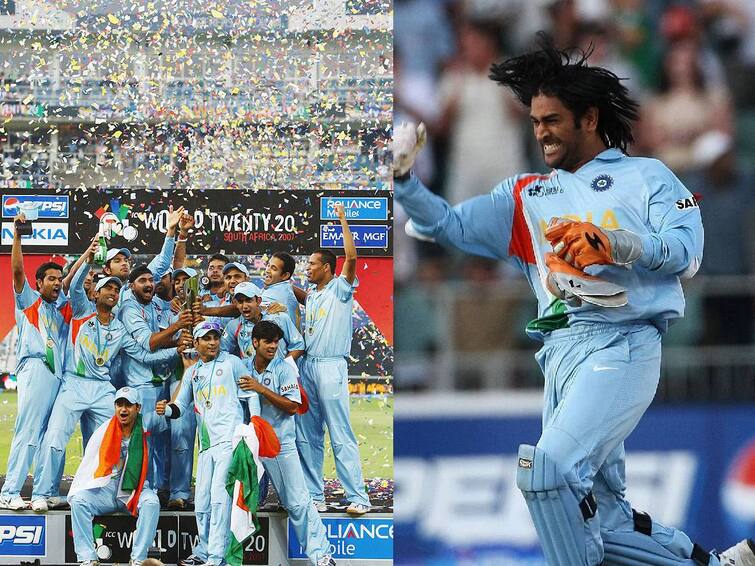 T20 World Cup 2007 India won the first-ever T20I World Cup On this Day T20 World Cup 2007: “மறக்குமா நெஞ்சம்” .. கெத்து காட்டிய தோனி அண்ட் கோ.. முதல் டி20 கோப்பையை முத்தமிட்ட நாள் இன்று..!