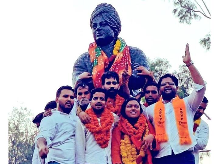 DUSU Election: ABVP ने तीन सीटों पर झंडा किया बुलंद, NSUI के खाते में गया वाइस प्रेसिडेंट का पद DUSU Election Result 2023 ABVP Wins 3 seats NSUI win vice president post DUSU Election: ABVP ने तीन सीटों पर झंडा किया बुलंद, NSUI के खाते में गया वाइस प्रेसिडेंट का पद