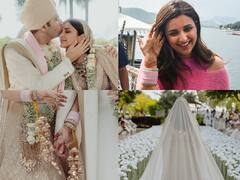 शादी में परिणीति चोपड़ा ने पहना मनीष मल्होत्रा का डिजाइनर लहंगा, घूंघट पर लिखा था राघव का नाम, चूड़ा और कलीरे भी थे कस्टमाइज!