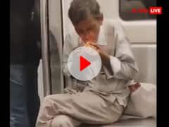 दिल्ली मेट्रो में बैठकर बुजुर्ग ने सुलगा ली बीड़ी, सोशल मीडिया पर जमकर वायरल हुआ वीडियो