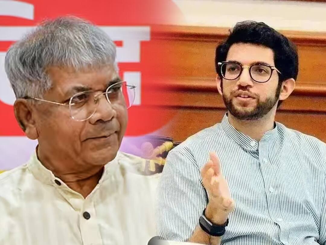 Maharashtra Prakash Ambedkar on Aditya Thackeray Contesting election from thane Marathi News Prakash Ambedkar: आदित्य ठाकरे ठाण्यातून एकनाथ शिंदेंविरुद्ध लढल्यास...., प्रकाश आंबेडकरांची मोठी घोषणा