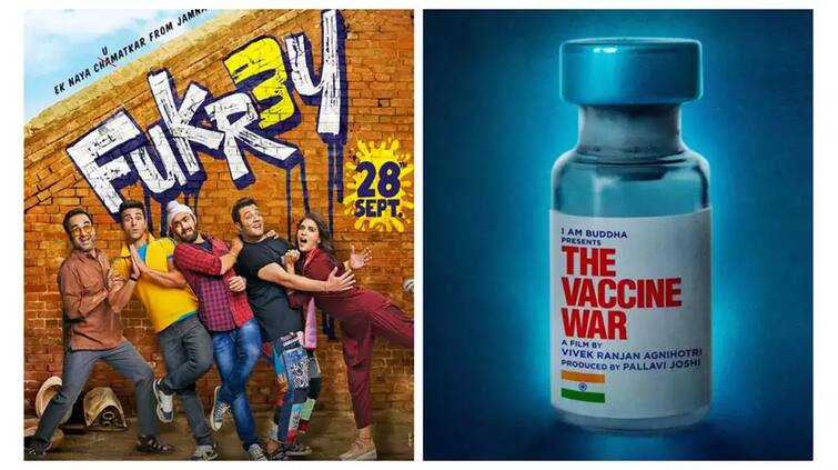 Advance booking opens for Fukrey 3 The Vaccine War all you need to know Bollywood Advance Bookings: 'ਫੁਕਰੇ 3', 'ਦ ਵੈਕਸੀਨ ਵਾਰ' ਦੀ ਐਡਵਾਂਸ ਬੁਕਿੰਗ ਸ਼ੁਰੂ, ਰੋਮਾਂਚ ਵੇਖਣ ਲਈ ਕਰੋ ਬੁੱਕ