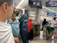 बिना टिकट लिए ही फिरंगी यूट्यूबर ने कर ली मेट्रो यात्रा! वायरल वीडियो देख यूजर्स ने कमेंट में कर दिया कांड