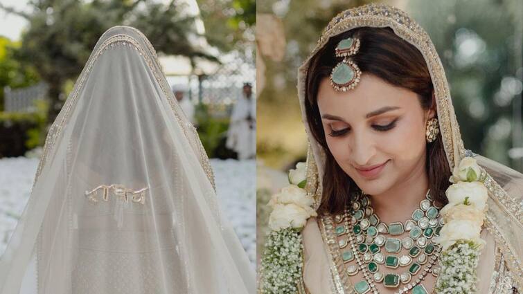 Parineeti Wedding Dress: Parineeti Chopra's Customised Kalira Represents Time Her Paths Crossed With Raghav Chadha, know in details Parineeti Wedding Dress: কলিরায় প্রেমের গল্প, গলার হীরের মঙ্গলসূত্র.. পরিণীতির বিয়ের সাজের খুঁটিনাটি