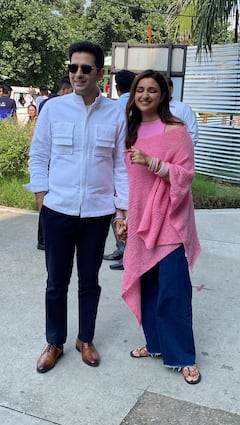 In Pics: Parineeti Chopra And Raghav Chadha's First Public Appearance After Wedding In Udaipur