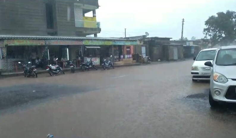 Amreli Rain: અમરેલી જિલ્લાના સાવરકુંડલા-ખાંભા-ધારી પંથકમાં વરસાદ