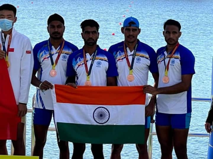 Asian Games 2023 India's rowing team won bronze medal on 2nd day of event know details Asian Games 2023: दूसरे दिन भारत की अच्छी शुरुआत, रोइंग टीम ने ब्रान्ज मेडल पर किया कब्ज़ा