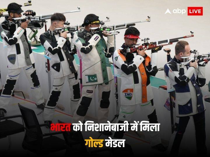 asian games 2023 india wins gold medal in shooting 2nd day Rudrankksh Aishwary Pratap Singh Tomar Divyansh Panwar Asian Games 2023: भारत ने जीता गोल्ड मेडल, निशानेबाजों ने 10 मीटर एयर राइफल में तोड़ा चीन का वर्ल्ड रिकॉर्ड