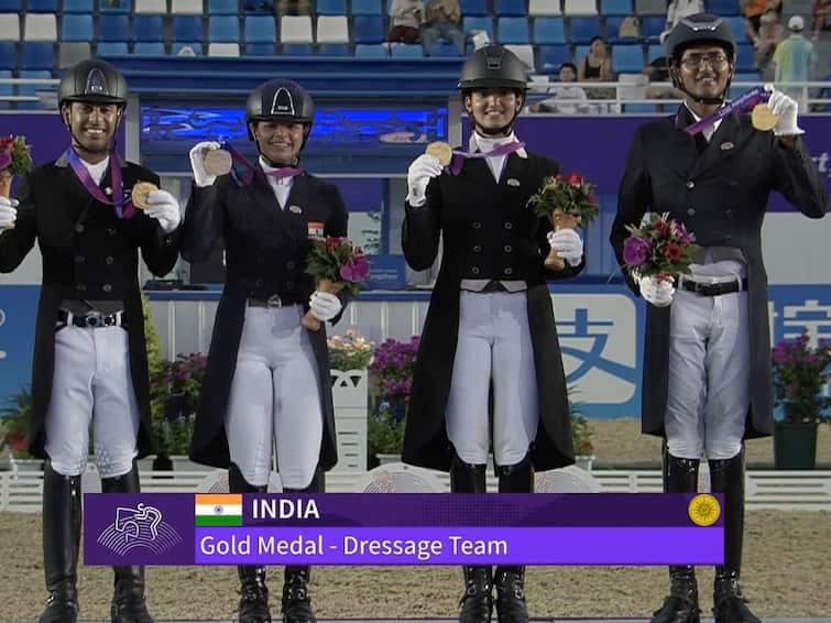 Asian Games: India Bag Gold Medal In Equestrian After 41 Years Asian Games: India Bag Gold Medal In Equestrian After 41 Years