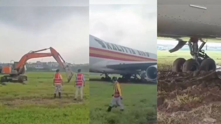 pilot landed plane in mud land shocking clip goes viral on social media Viral Video: ਪਾਇਲਟ ਨੇ ਚਿੱਕੜ 'ਚ ਉਤਾਰਿਆ ਜਹਾਜ਼, ਵੀਡੀਓ ਦੇਖ ਕੇ ਲੋਕਾਂ ਨੇ ਕਿਹਾ- ਇਸ ਨੂੰ ਕਹਿੰਦੇ ਨੇ ਅਸਲੀ ਹੈਵੀ ਡਰਾਈਵਰ!