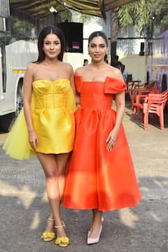 Thank You For Coming: 'থ্যাঙ্ক ইউ ফর কামিং' ছবির প্রচারে ভূমি পেডনেকর ও শেহনাজ গিল