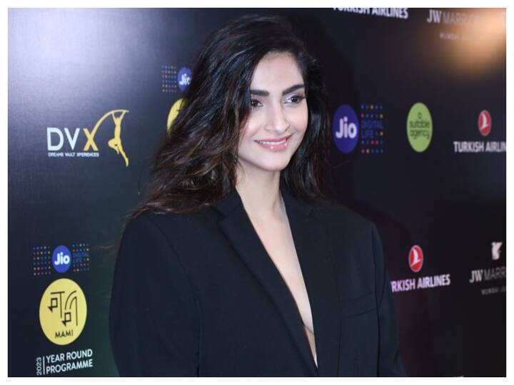 Actor Sonam Kapoor on Tuesday attended an event with filmmaker Ashutosh Gowariker for Jio MAMI Mumbai Film Festival’s market initiative ‘Word to Screen’.