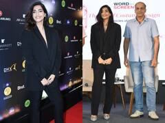 Sonam Kapoor Pics: ब्लैक पेंट सूट में दिखा सोनम कपूर का बॉस लेडी लुक, एक्ट्रेस की क्यूट स्माइल पर आप भी हार बैठेंगे दिल