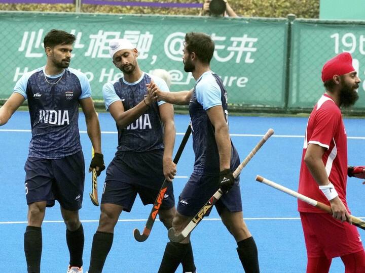 Asian Games 2023 Hockey:  captain Harmanpreet Singh scores four as India beat Singapore 16-1 Asian Games 2023 Hockey:  ஆசிய விளையாட்டுப் போட்டி: சிங்கப்பூரை பந்தாடிய இந்திய ஹாக்கி அணி..! 16-1 என அபார வெற்றி