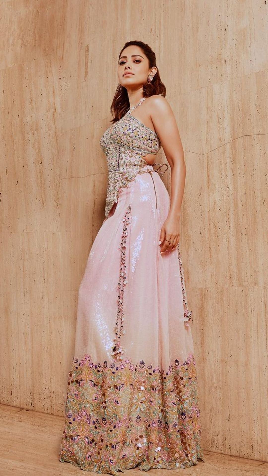 Buy Buy Net Pink Designer Lehenga Choli at Amazon.in