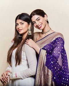 Khushi Kapoor Slips Into A Purple Banarasi Saree - SEE PICS