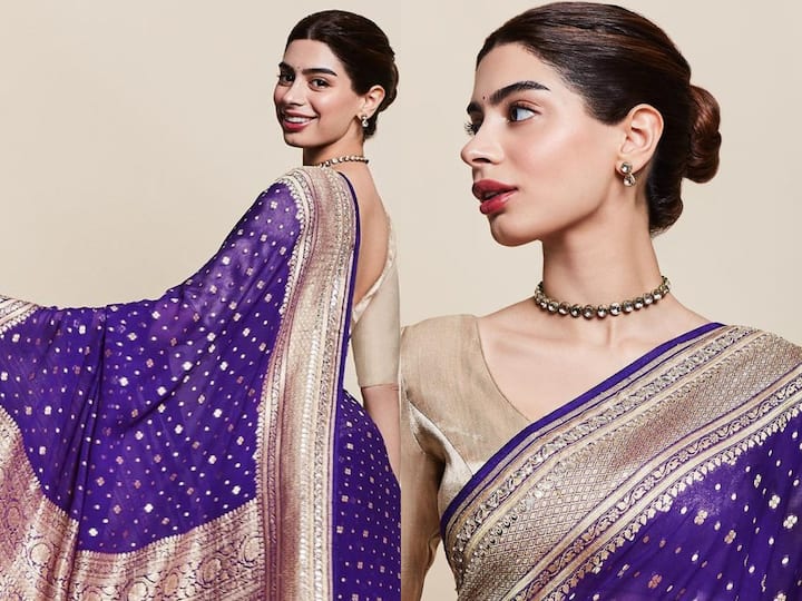 Khushi Kapoor wowed her Instagram followers as she dropped pictures in a gorgeous saree.