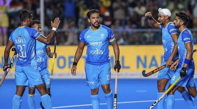 Asian Games 2023:  Men's Hockey: India beat Singapore 16-1 in Pool A match Asian Games 2023: ભારતીય મેન્સ હૉકી ટીમે સિંગાપોરને 16-1થી કચડ્યું, હરમનપ્રીતે કર્યા 4 ગોલ