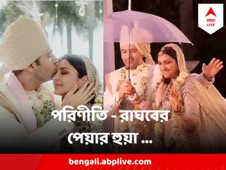 Parineeti Raghav Wedding : মালাবদল করে সে কী নাচ ! গোলাপি ছাতার নিচে ভালবাসাঘন পরিণীতি - রাঘব, দেখুন ভাইরাল ভিডিও