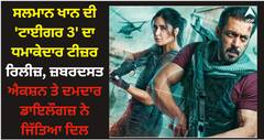 ਸਲਮਾਨ ਖਾਨ ਦੀ 'ਟਾਈਗਰ 3' ਦਾ ਧਮਾਕੇਦਾਰ ਟੀਜ਼ਰ ਰਿਲੀਜ਼, ਜ਼ਬਰਦਸਤ ਐਕਸ਼ਨ ਤੇ ਦਮਦਾਰ ਡਾਇਲੌਗਜ਼ ਨੇ ਜਿੱਤਿਆ ਦਿਲ