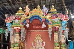 Pune Ganeshotsav 2023 : श्रीमंत दगडूशेठ गणपतीच्या विसर्जन मिरवणुकीसाठी 21 फुटी रथ, रथाची पहिली झलक...