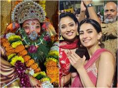 श्वेता तिवारी ने बेटी पलक तिवारी संग धूमधाम से दी गणपति बप्पा को विदाई, KKBKKJ एक्ट्रेस ने तस्वीरें शेयर कर दिखाई झलक