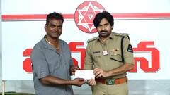 StuntMan Badri Donation janasena : పవన్ కళ్యాణ్ కు విరాళం అందించిన స్టంట్ మ్యాన్ బద్రి | ABP Desam