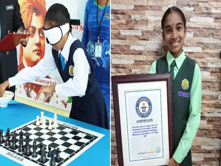 Malaysian Girl, 10, Breaks Chessboard Arrangement Record Blindfolded