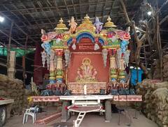 Pune Ganeshotsav 2023 : श्रीमंत दगडूशेठ गणपतीच्या विसर्जन मिरवणुकीसाठी 21 फुटी रथ, रथाची पहिली झलक...