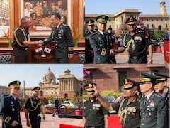 South Korean Chief Of Staff Park Jeong-Hwan Receives Guard Of Honour During His Visit To India. IN PICS
