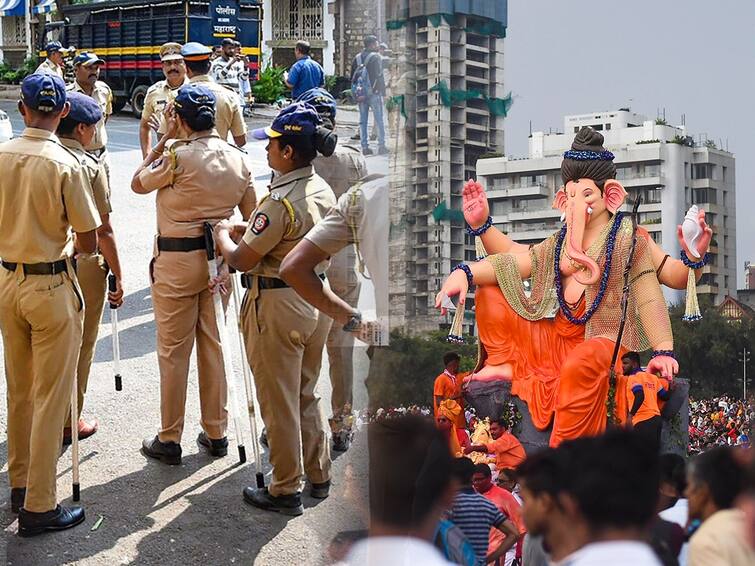 Ganesh visarjan 2023 Mumbai police prepare for Anant Chaturdashi Ganesh Immersion deploy police security with ATS and arranging cctv Mumbai Police Ganesh Visarjan : अनंत चतुर्दशीसाठी मुंबई पोलिसांचा तगडा बंदोबस्त, लालबाग-परळमधील मिरवणुकीसाठी विशेष व्यवस्था